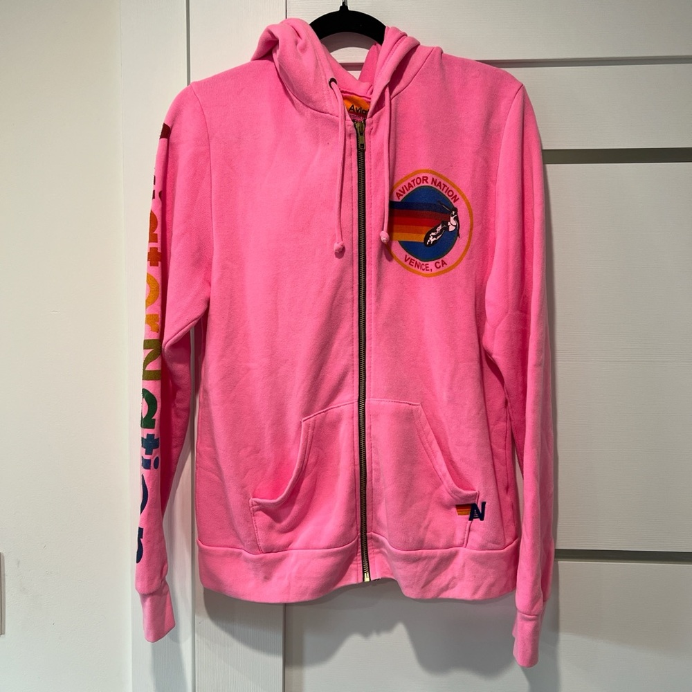 Aviator Nation Logo Sweatshirt - Pink